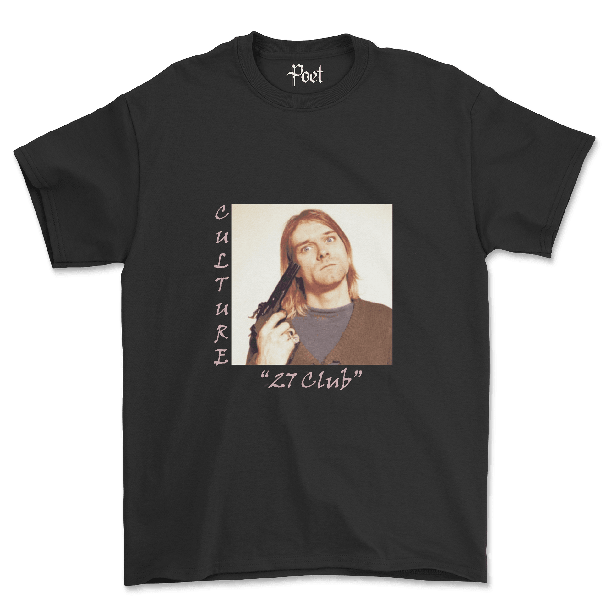 Kurt Cobain 27 Club T-Shirt Nirvana In Utero Nevermind Gruge T