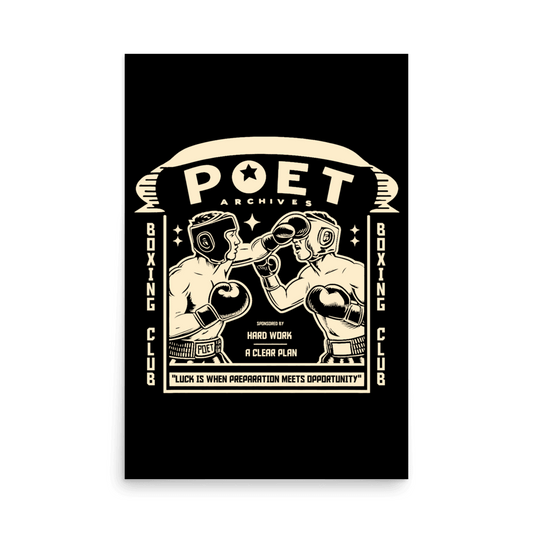 Boxing Club Poster - Poet Archives