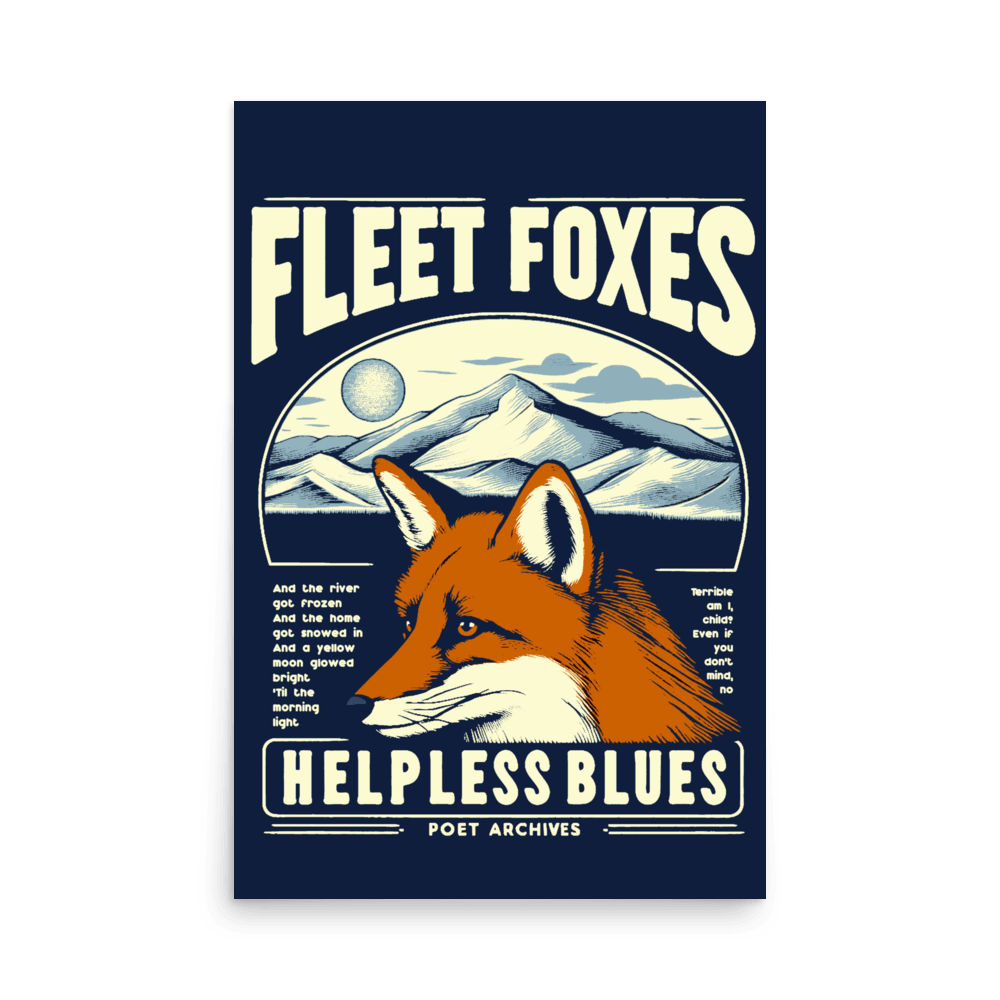 Fleet Foxes Poster Helplessness Blues Crack up Indie Folk Band Tour ...