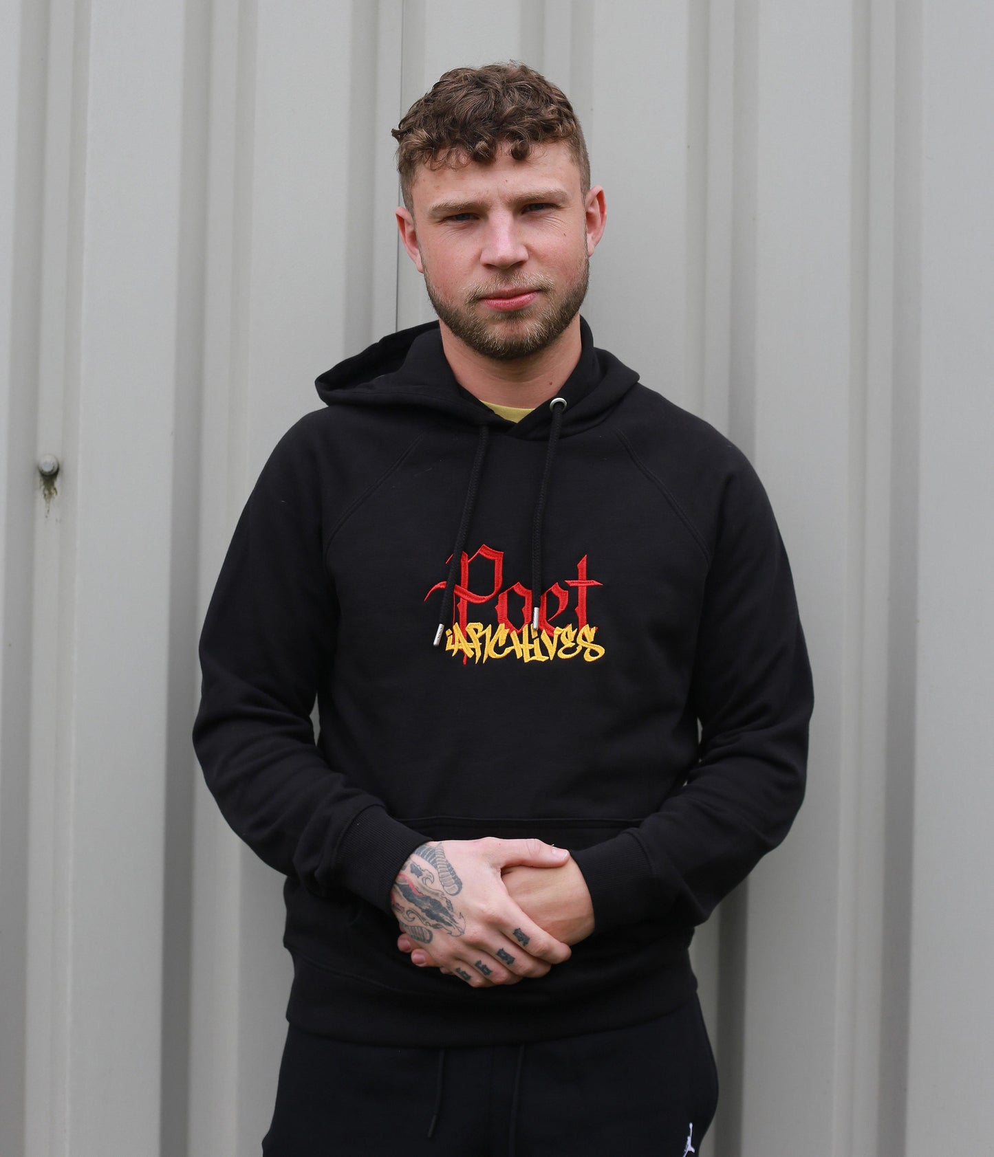 BIG LOGO EMBROIDERED HOODIE